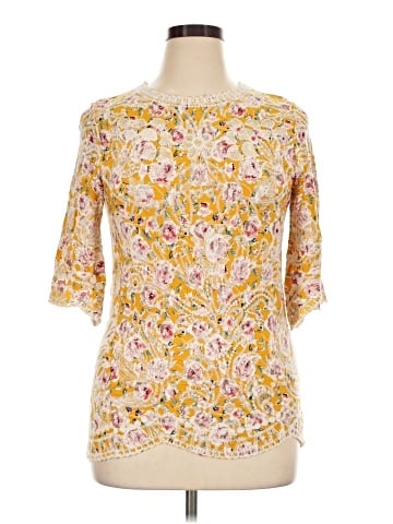 Solitaire 3/4 Sleeve Blouse (view 1)
