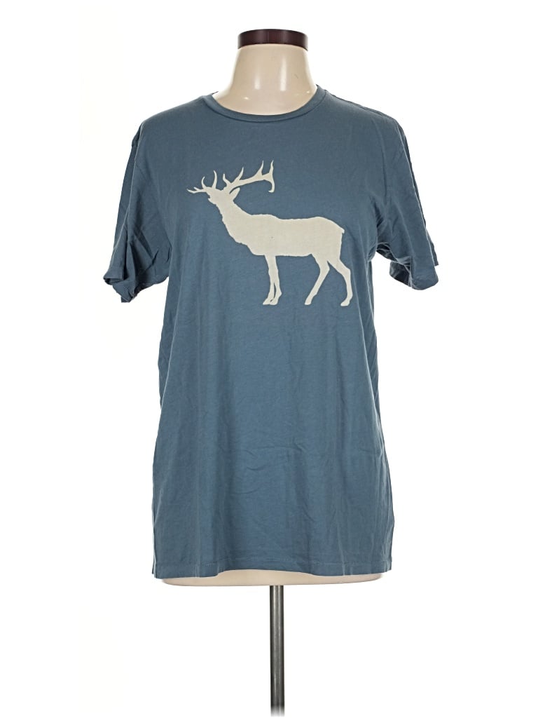 Pre-owned Alternative Earth Short Sleeve T-shirt In Blue