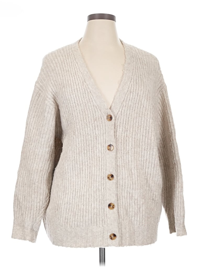 Pre-owned Z Supply Cardigan Sweater In Tan