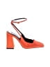 Zara Color Block Orange Heels Size EU 37 - photo 1