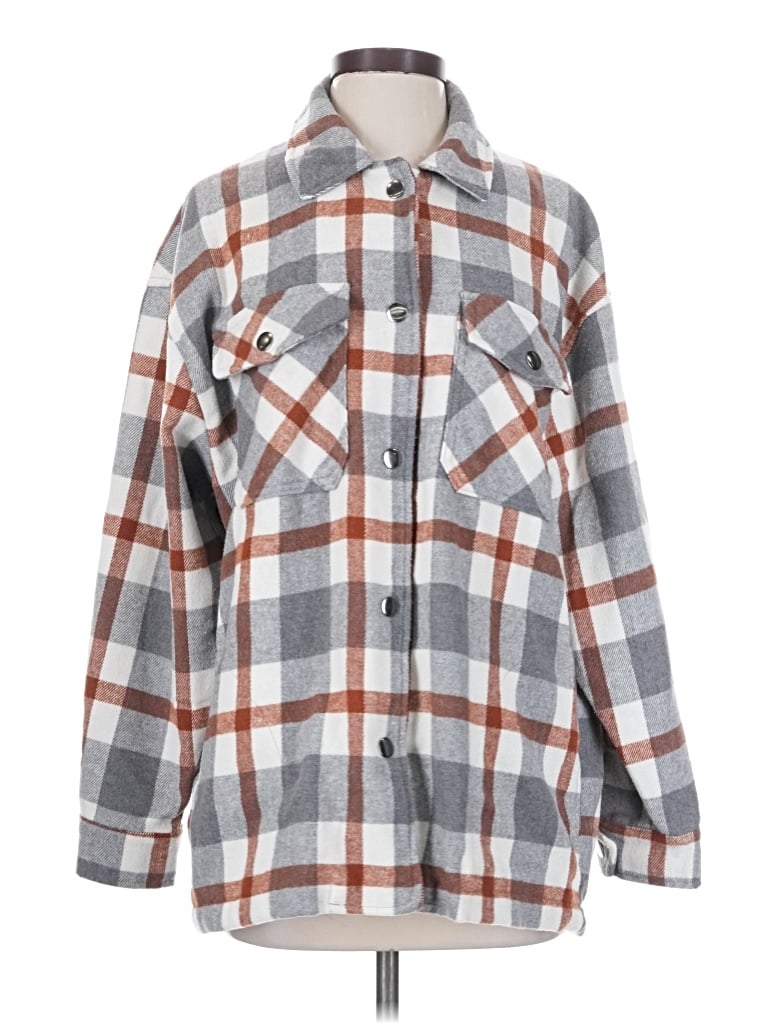 Pre-owned Hfx Fleece Jacket In Gray