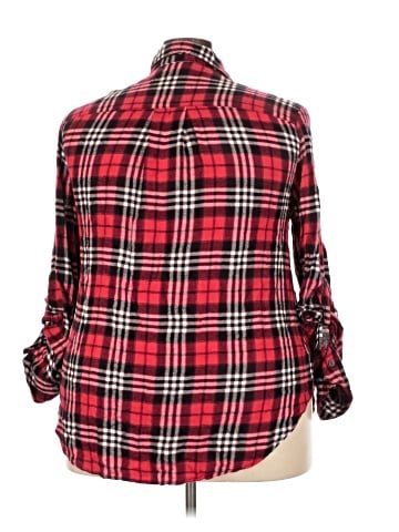 Lane Bryant 3/4 Sleeve Button-Down Shirt (view 2)