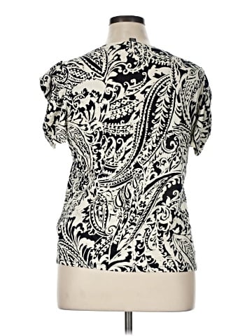 Lauren by Ralph Lauren Short Sleeve Blouse (view 2)