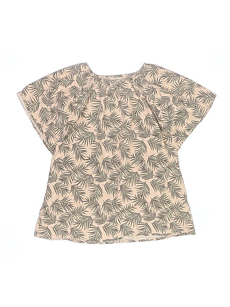 Pre-owned Rylee + Cru Kids' Short Sleeve Blouse In Tan