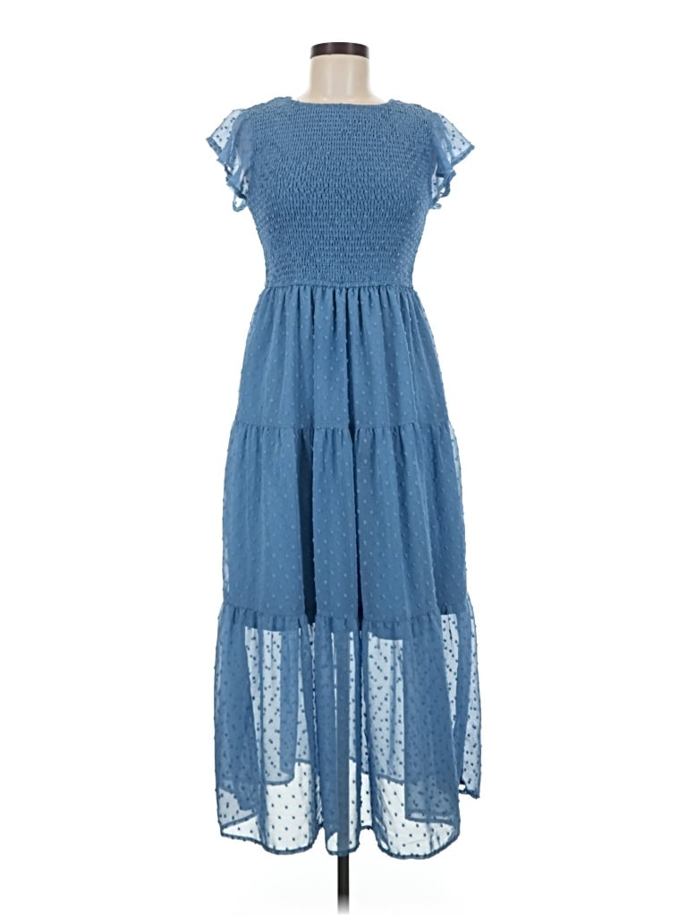 Pre-owned Merokeety Casual Dress In Blue