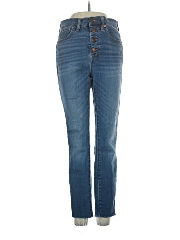 Madewell 10" High-Rise Skinny Crop Jeans: Button-Front TENCEL&trade; Denim Edition (view 1)