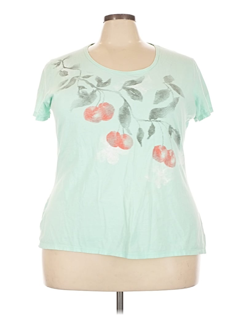 Pre-owned Just My Size Short Sleeve T-shirt In Teal