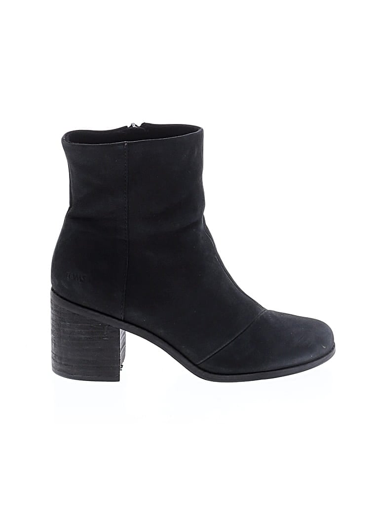 Pre-owned Toms Ankle Boots In Black