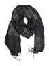 Unbranded Chevron-herringbone Gray Black Scarf One size - photo 1