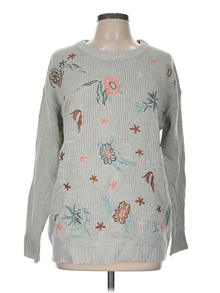 Pre-owned Easel Pullover Sweater In Gray