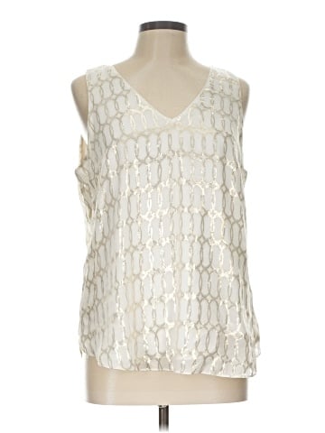 White House Black Market Sleeveless Silk Top (view 1)