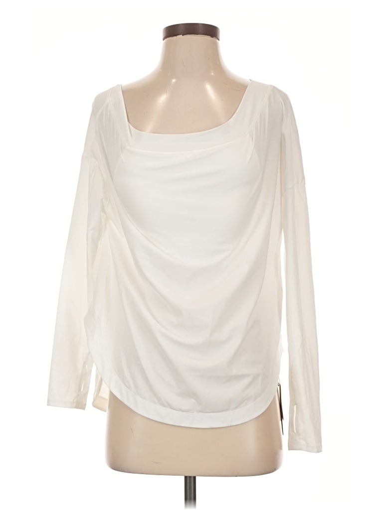 Pre-owned Halara 3/4 Sleeve T-shirt In Ivory