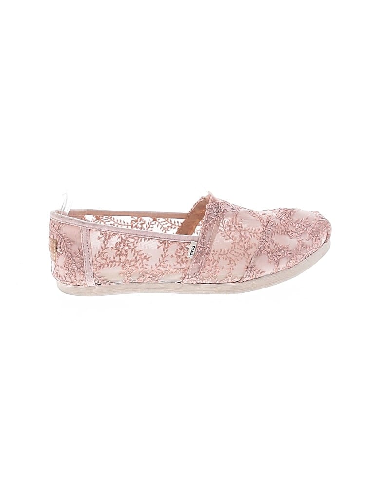 Pre-owned Toms Flats In Pink