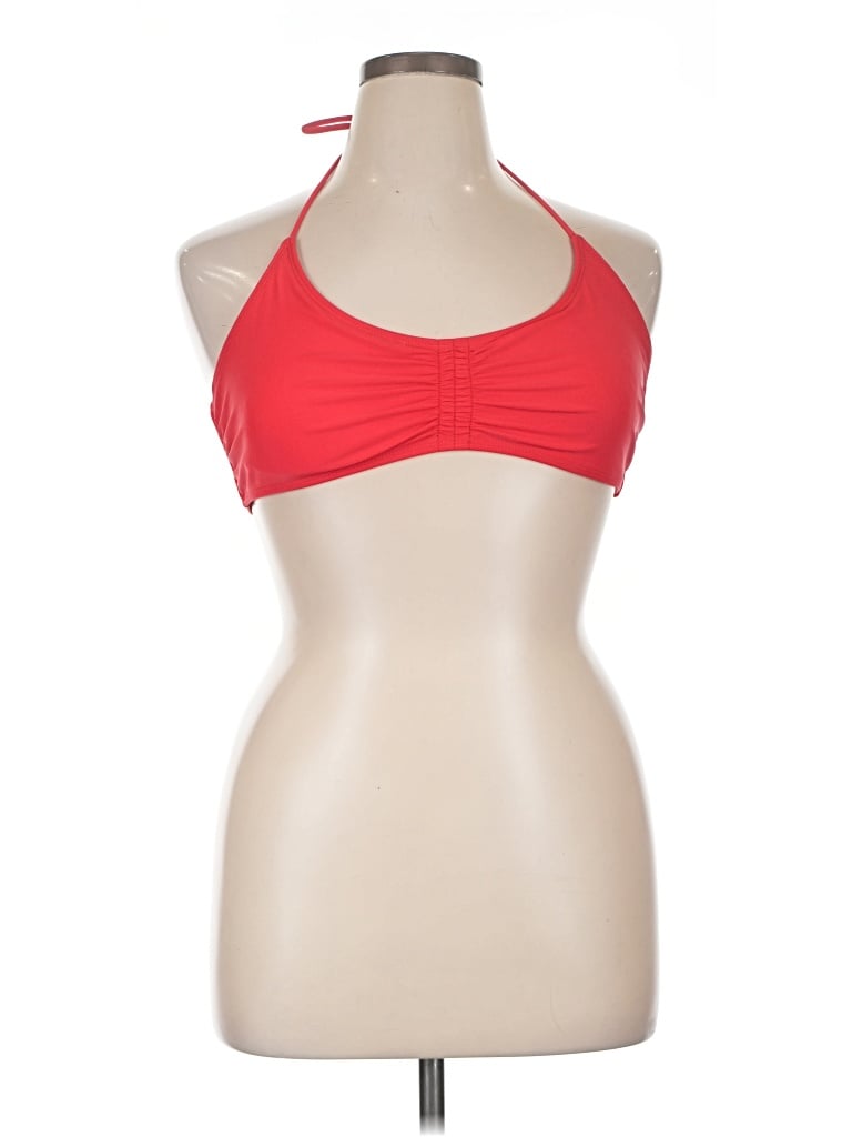 Pre-owned No Boundaries Swimsuit Top Red Halter Neckline Swimwear
