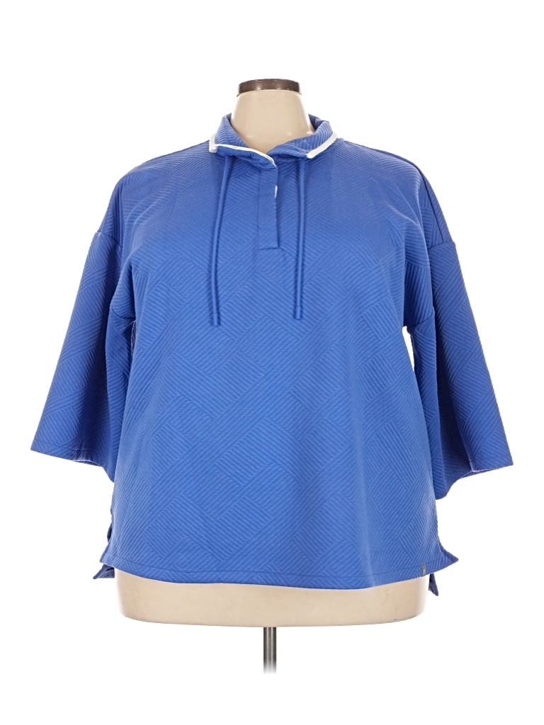 Pre-owned T By Talbots Poncho In Blue