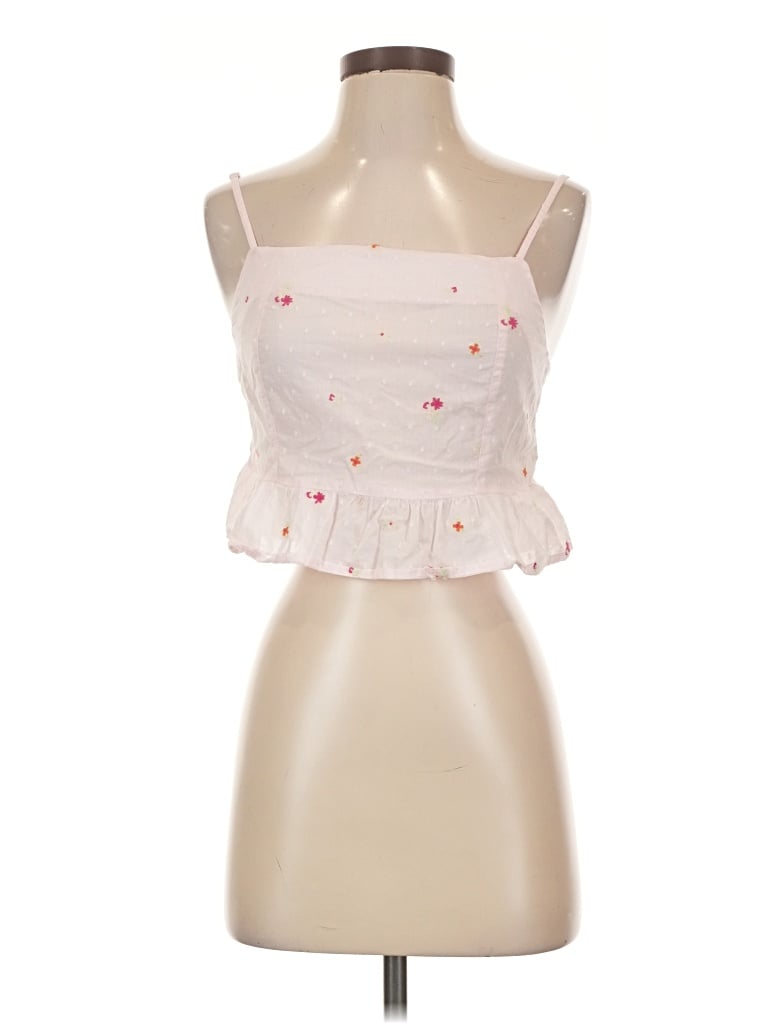 Pre-owned Etam Sleeveless Top Pink Sweetheart Neckline Tops
