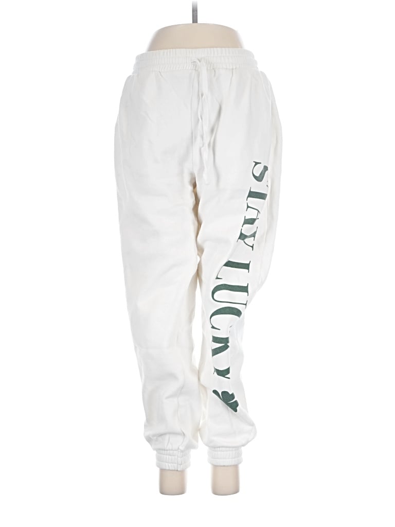 Pre-owned Grayson Threads Track Pants In White