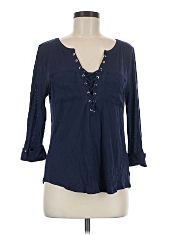 White House Black Market 3/4 Sleeve Blouse (view 1)