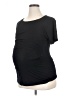Smallshow Black Short Sleeve Top Size Lg Maternity - photo 1