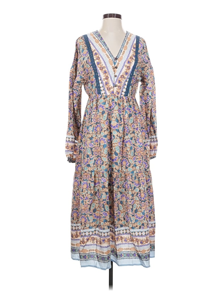 New In Casual Dress In Blue