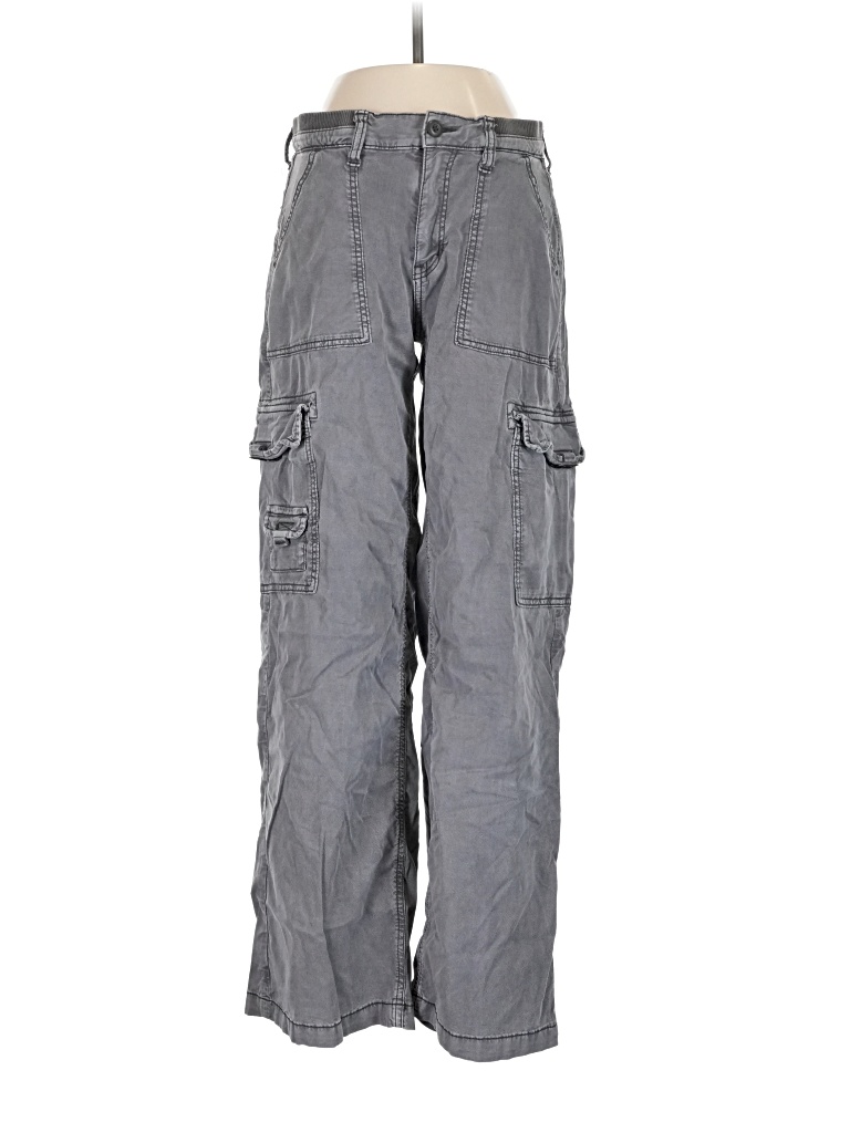 Pre-owned American Eagle Outfitters Cargo Pants In Gray