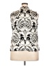Nicole Miller 100% Polyester Ivory Sleeveless Blouse Size XXL - photo 2