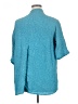 URU 100% Silk Teal 3/4 Sleeve Blouse Size XL (estimated) - photo 2