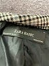 Zara Basic 100% Polyester Houndstooth Gray Blazer Size XS - photo 6