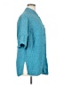 URU 100% Silk Teal 3/4 Sleeve Blouse Size XL (estimated) - photo 4