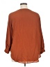 Shein 100% Polyester Brown 3/4 Sleeve Blouse Size XL - photo 2