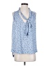 Free People 100% Polyester Blue Sleeveless Blouse Size S - photo 1