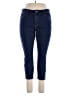 L.L.Bean Chevron-herringbone Blue Jeans Size 16 - photo 1