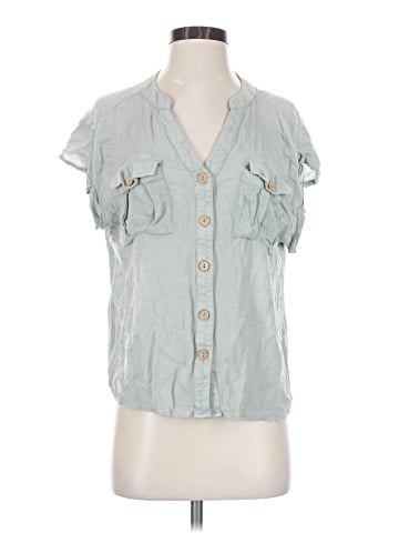 Derek Heart Sleeveless Button-Down Shirt (view 1)