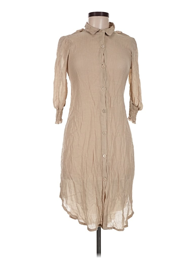 Pre-owned Mlle Gabrielle Casual Dress In Tan