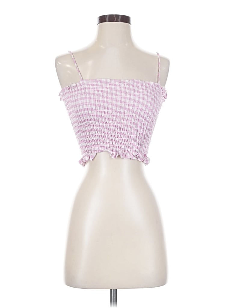 Pre-owned Resa Sleeveless Top Pink Square Neckline Tops