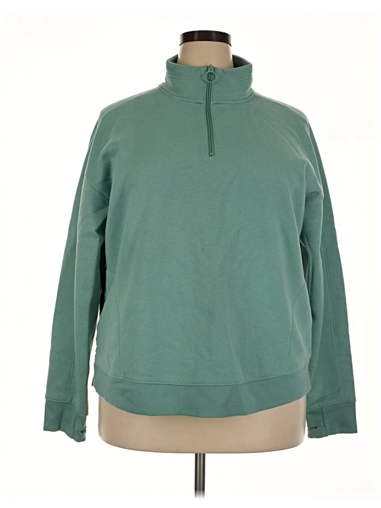 Pre-owned Tek Gear Fleece Jacket In Teal