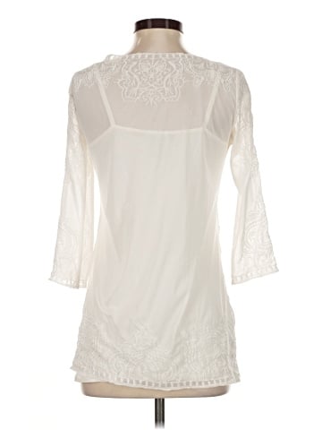 White House Black Market 3/4 Sleeve Blouse (view 2)