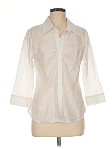 JKLA 3/4 Sleeve Button-Down Shirt (view 1)