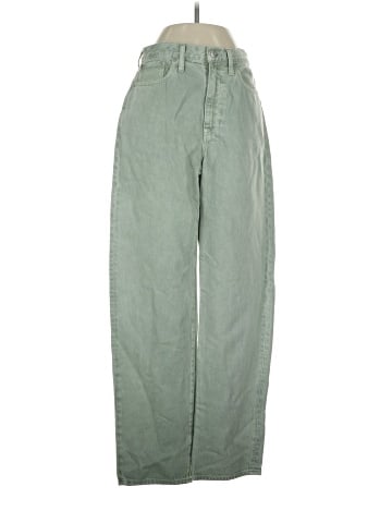Madewell Baggy Straight Jeans: Garment-Dyed Edition (view 1)