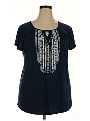 Faded Glory Short Sleeve Blouse (view 1)
