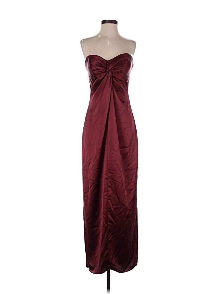 Pre-owned Xscape Cocktail Dress In Burgundy