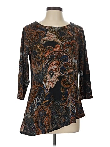 NY Collection 3/4 Sleeve Top (view 1)