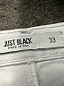Just Black Metallic Silver Jeans Size 33 waist - photo 7