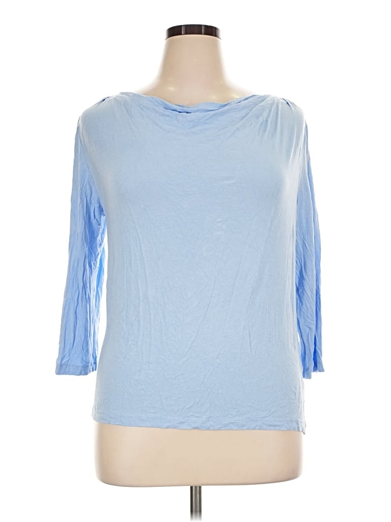 Pre-owned George 3/4 Sleeve T-shirt In Blue