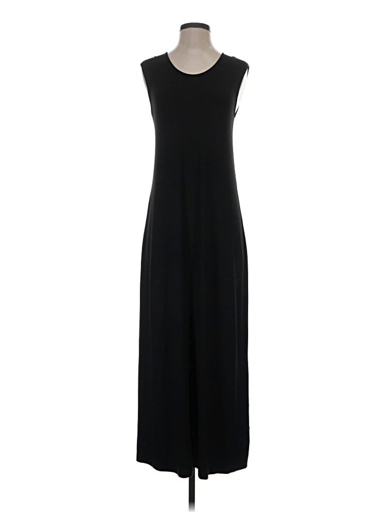Pre-owned Three Dots Casual Dress In Black