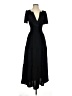 Unbranded 100% Polyester Black Casual Dress Size XS (estimated) - photo 1