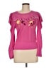 LoveShackFancy 100% Cotton Floral Pink Pullover Sweater Size M - photo 1