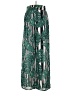 Papaya 100% Polyester Tropical Green Casual Pants Size S - photo 1