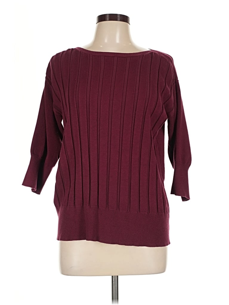 Pre-owned Apt. 9 Pullover Sweater In Burgundy