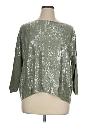 MADE IN ITALY 3/4 Sleeve Top (view 1)